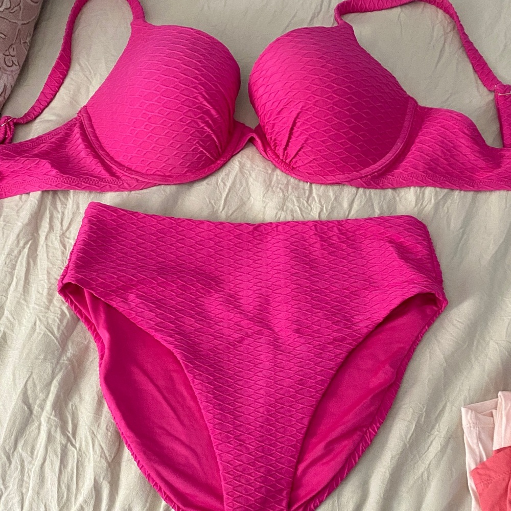 Victoria's Secret Hot Pink Bikini Set